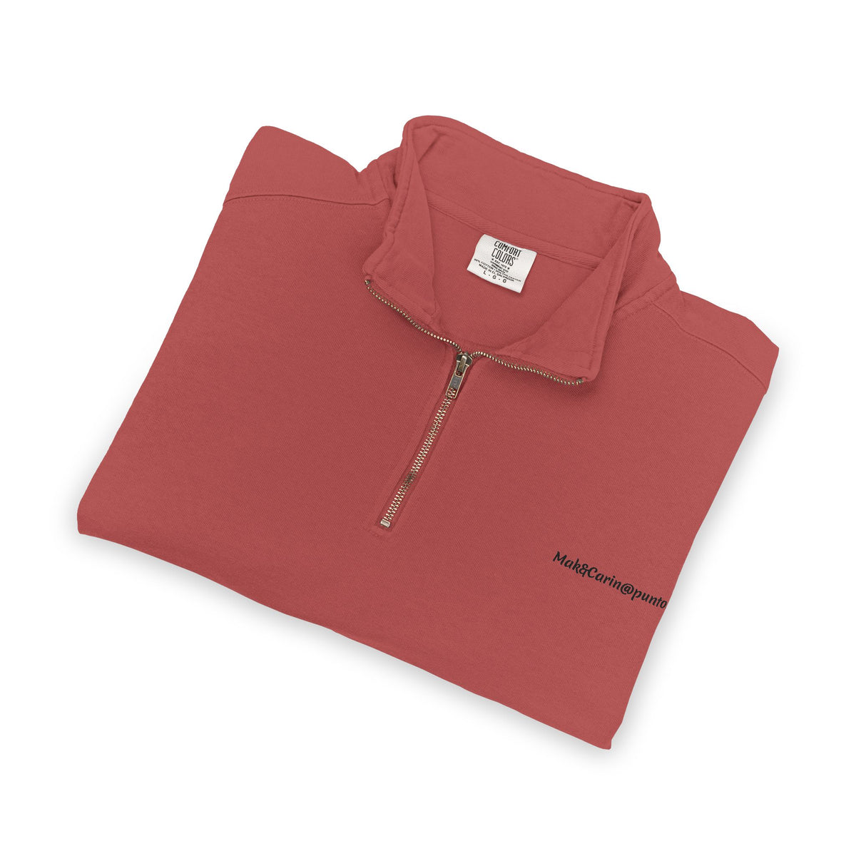 Felpa con zip a quarto unisex
