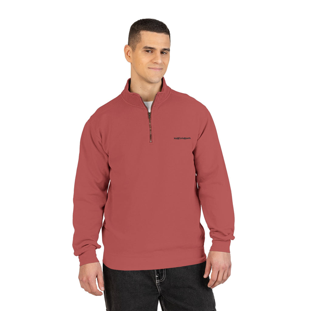 Felpa con zip a quarto unisex