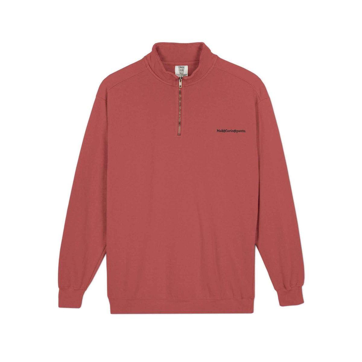 Felpa con zip a quarto unisex