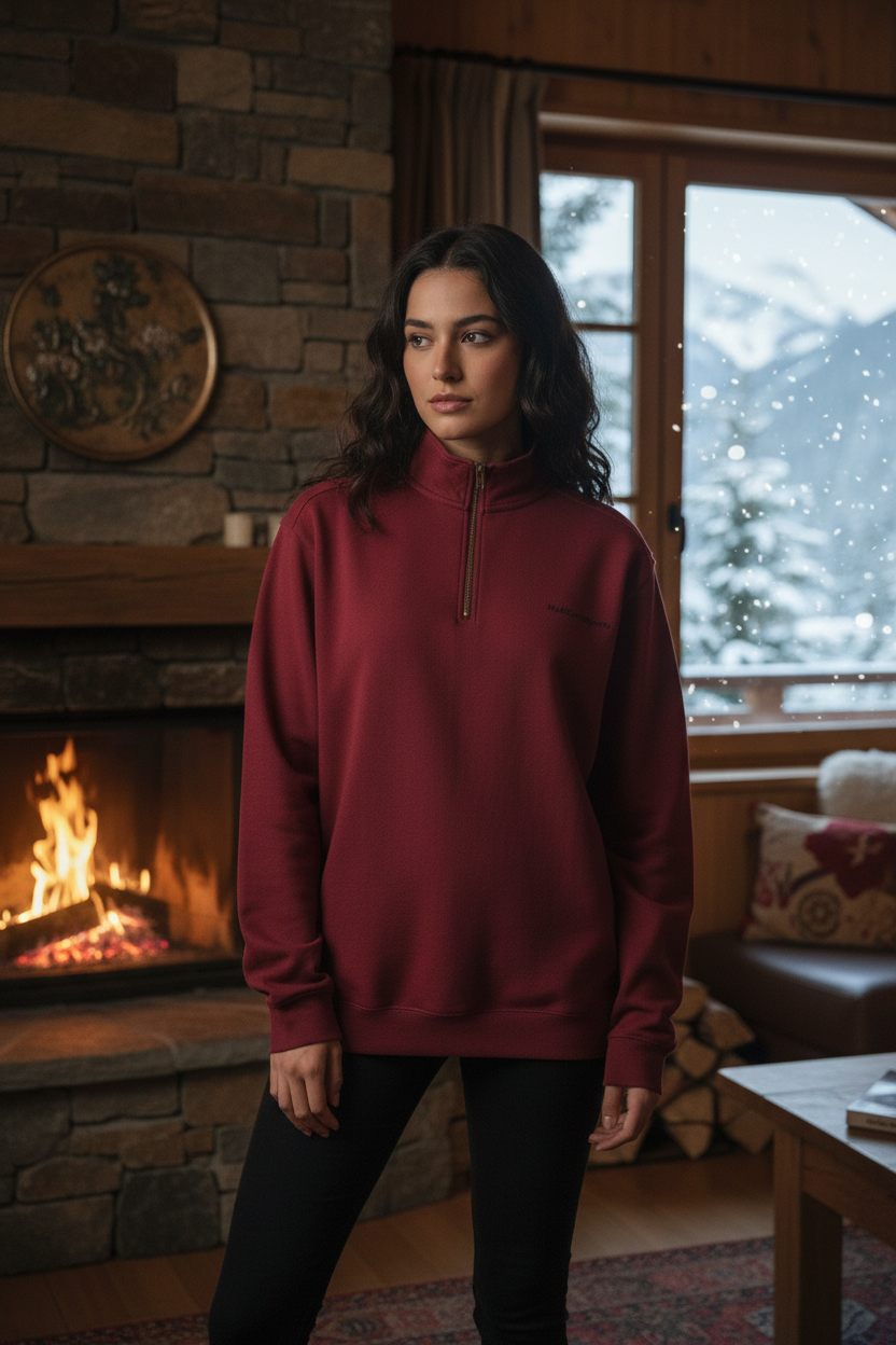 Felpa cremisi donna inverno M@C.