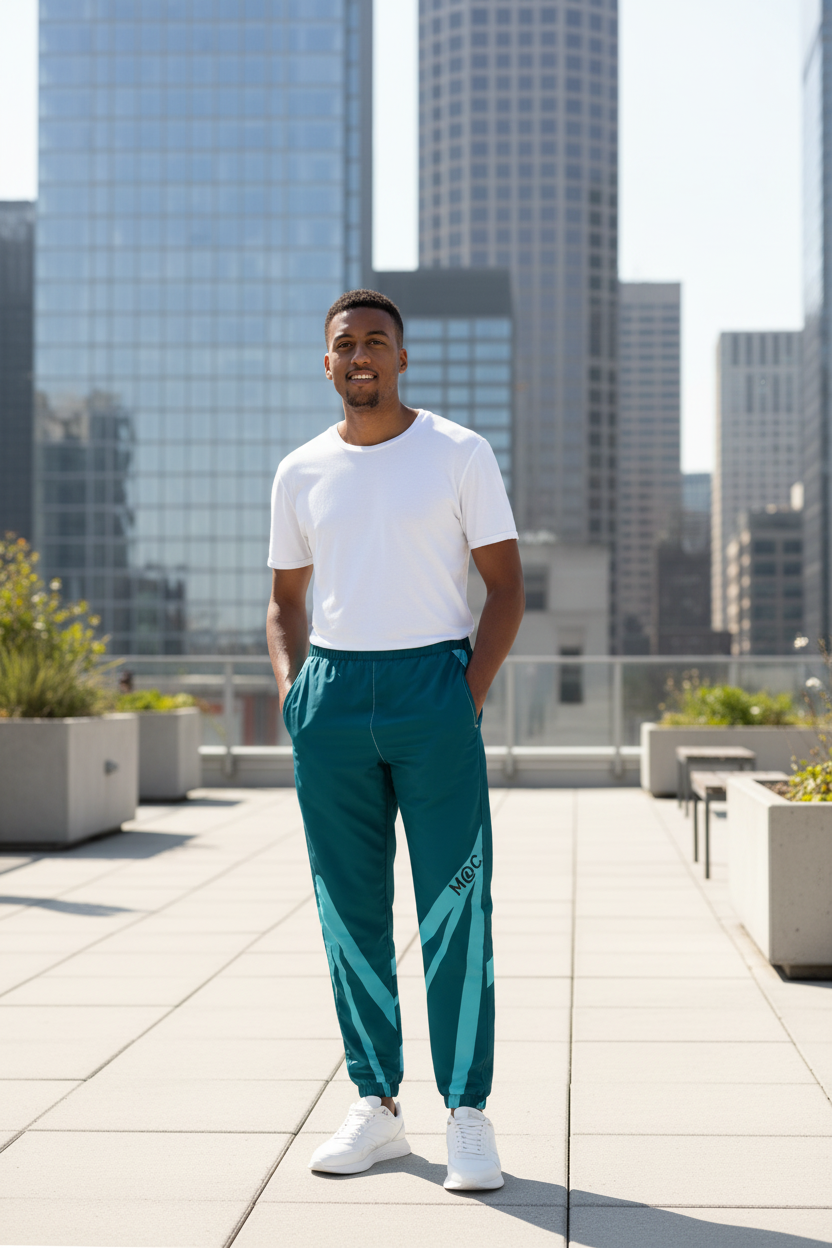 Pantaloni sportivi teal M@C. uomo - urban sport